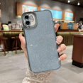 thumbnail image 2 of Compatible with iPhone 11 Glitter Plating Case, Luxury Bling Sparkly Shiny Clear Case for iPhone 11 6.1" Camera Protection Soft TPU Shockproof Back Cover for Women Girl- Light Blue, 2 of 13