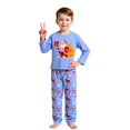 thumbnail image 4 of KHONTS Christmas Matching Family Pajamas Long Sleeve Top and Pants Festive Xmas Outfit Cozy Sleepwear with Pets Kids 150, 4 of 4