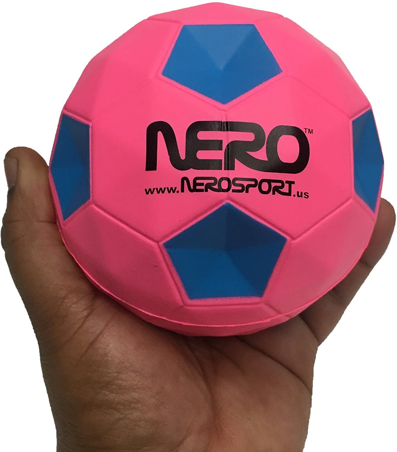 Nero Sport High Bouncing Children's Soccer and Basketball Set, Rubber Multicolor, 4.7'', 6-Pack