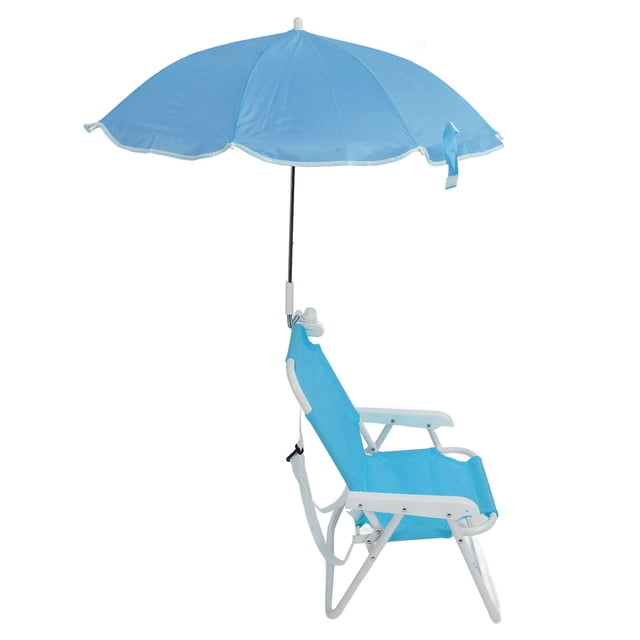 Silla de Playa Para Niones Con Sombrilla, Tela Oxford + Tobo de Acero + PP Sillas de Camping Plegables Portátiles para Niños, Silla de Parasped Al Aire Libre, Ideal para Para Para