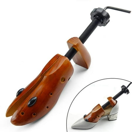 

Wood Shoe Stretcher W/ 4 Pieces Removable Pressure Both Fit for Right And Left Shoe Length And Width Can Be Adjusted M(39-41)-Brown