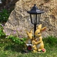 thumbnail image 4 of Kuroiy Resin Bunny Garden Statue Solar Outdoor Light, Yellow LED Lawn Decor, 33 x 16 x 15 cm Weatherproof, Fade Resistant, Auto Dusk Sensor for Villa, Patio, Balcony, Home, 4 of 8