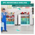 thumbnail image 5 of Small Metal Cabinet with Shelves,36 inch Garage Storage Cabinet with Lock,White Metal Storage Cabinets with Locking Doors,Lockable Office File Cabinets for Home,Office,Shop,Garage, 5 of 6