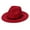 Red, variant on Fewfanhot Men's Women's Classic Wide Brim Floppy Panama Hat Belt Buckle Wool Fedora Hat Fashion Hat