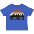 thumbnail image 3 of Inktastic Portland Oregon Skyline Retro Sunset Boys or Girls Toddler T-Shirt, 3 of 5