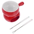 thumbnail image 2 of Miangastore 1 Set of Practical Chocolate Pot Chocolate Fondue Ceramic Cheese Melting Pot, 2 of 9