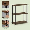 thumbnail image 2 of Furinno Turn-N-Tube 3-Tier Closet Organizers/Storage. Columbia Walnut, 2 of 4