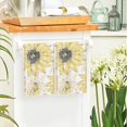 thumbnail image 4 of Yellow Floral Boho Kitchen Towels Dish Towels, 18x26 Inch Seasonal Spring Summer Decoration Hand Towels Set of 2, 4 of 6