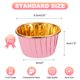 thumbnail image 2 of Forros de cupcake de foil metálico para hornear cupcake, 100Pcs forros de cupcake para muffins, Rosa/Dorado, 2 of 5