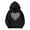 Black, variant on Cavosen Cute Sweatshirts for Teen Girls Boys Toddler to Big Kids Long Sleeve Hooded Pullover Sweatshirts Heart Print Hoodies Fashion Sweatshirts Tops with Pocket Beige 3T