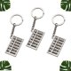 thumbnail image 4 of 3 llaveros de ábaco de seis filas, creativos y elegantes, para decorar llaves, pequeños regalos para hombres y mujeres (plateados)., 4 of 7
