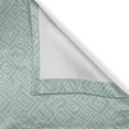 thumbnail image 5 of Ambesonne Ivory and Blue Grommet Curtain, Squares Lines, 50" x 120", Pale Blue and Ivory, 5 of 6