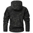 thumbnail image 4 of Tiweut Softshell Jackets for Womens Camo Print Workwear Coat Loose Fit Long Sleeve Hooded Functional Outdoor Wear Tops Camouflage,L, 4 of 4