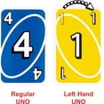 thumbnail image 3 of Juego de cartas Mattel Games UNO para familiares zurdos con caja de hojalata, 3 of 6