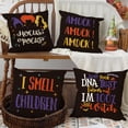 thumbnail image 5 of XILAIGO Sanderson Sisters Hocus Pocus Halloween Throw Pillow Cover 4-Pack 18 x 18 Halloween Decoration Square Decorative Farmhouse Cushion Case for Sofa Couch, 5 of 7