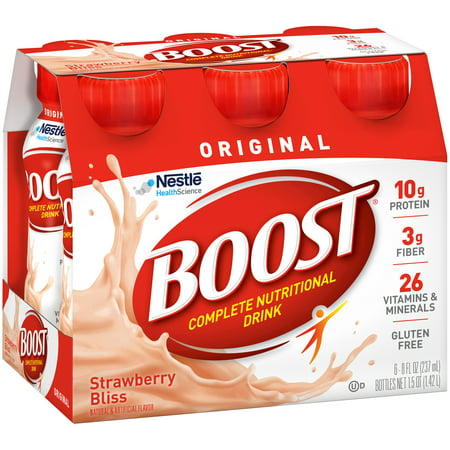 Boost ® originale crémeuse aux fraises complètes boissons nutritives, 8 fl oz, 6 count