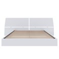 thumbnail image 3 of Nexera Paris Platform Bed and Panoramic Headboard, White, 3 of 6