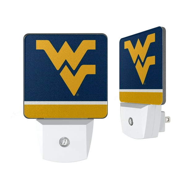West Virginia Mountaineers Stripe Design Nightlight 2-Pack