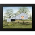 thumbnail image 2 of Jacobs, Billy 14x12 Black Modern Framed Museum Art Print Titled - Tulip Quilt Block Barn, 2 of 5