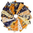 thumbnail image 4 of Soimoi 16 Pc Fat Quarter Bundle-FloralsPrint 18"x 22"DIY Patchwork-100% CottonPre-Cut Quilting Fabric Blue & Orange, 4 of 8