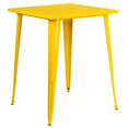 thumbnail image 1 of Bowery Hill 31,5" Table à Manger Carrée en Métal Jaune, 1 of 1
