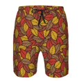 thumbnail image 3 of Salouo Fall Leaves Pattern Swim Trunks for Men,Men's Hawaiian Bathing Suit Swimsuits Quick Dry Swimming Board Shorts Beach Shorts with Pockets-Medium, 3 of 6