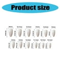 thumbnail image 3 of 24Pcs Press on Nails Almond Glues on Nails French Fake Nails Designs False Nails Artificial Nails Gifts for Women Girls, 3 of 7