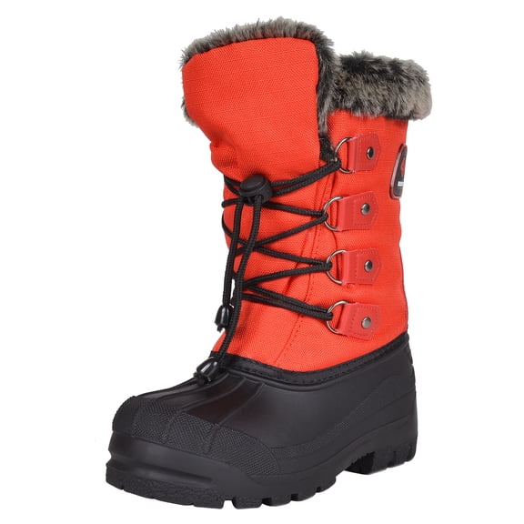 BURUDANI Kids Boys Girls Winter Snow Boots Insulated Outdoor Snow Boots Soft Warm Shoes Boots
