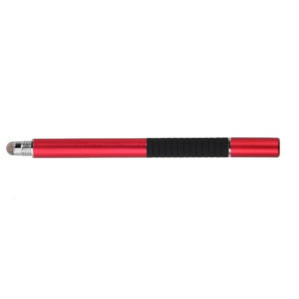 Pluma de pantalla táctil capacitiva de precisión 2 en 1 para iPhone iPad (rojo)