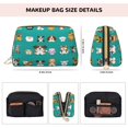 thumbnail image 2 of Bingfone Cartoon Dogs Print Leather Makeup Bag, Portable Hand-held Zipper Female Cosmetic Bag Toiletry Bag, Suitable for Home and Travel, 2 of 6
