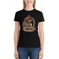 thumbnail image 2 of Women’s Graphic Tee Cotton T-Shirt Casual Wild Flowers Wild Horses Shirt, 2 of 7