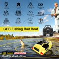 thumbnail image 3 of GPS Fishing Bait Boat 500m Remote Control Bait Boat Dual Motor Fish Finder 2KG Loading Support Automatic Cruise/Return/Route Correction with Night Light Turn Signal for Fishing, 3 of 7