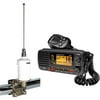 Uniden UM415BK Oceanus D Marine Radio and Tram 1603 VHF Marine Antenna, Black