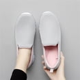 thumbnail image 5 of YOURDIARY Women's Slip on Casual Sneakers Comfortable Tennis Shoes Work Nurse Flat Shoes, 5 of 9