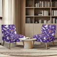 thumbnail image 4 of HELLHERO Dustproof Armless Accent Chair Protector Classic Decorations Armless Chair Slipcover for Living Room, Halloween, 4 of 8