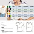thumbnail image 2 of Wojeull Women's Casual Solid Color Button Short Sleeve Top, 2 of 4