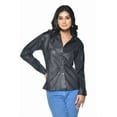 thumbnail image 3 of Ladies Black Leather Shirt, 3 of 5