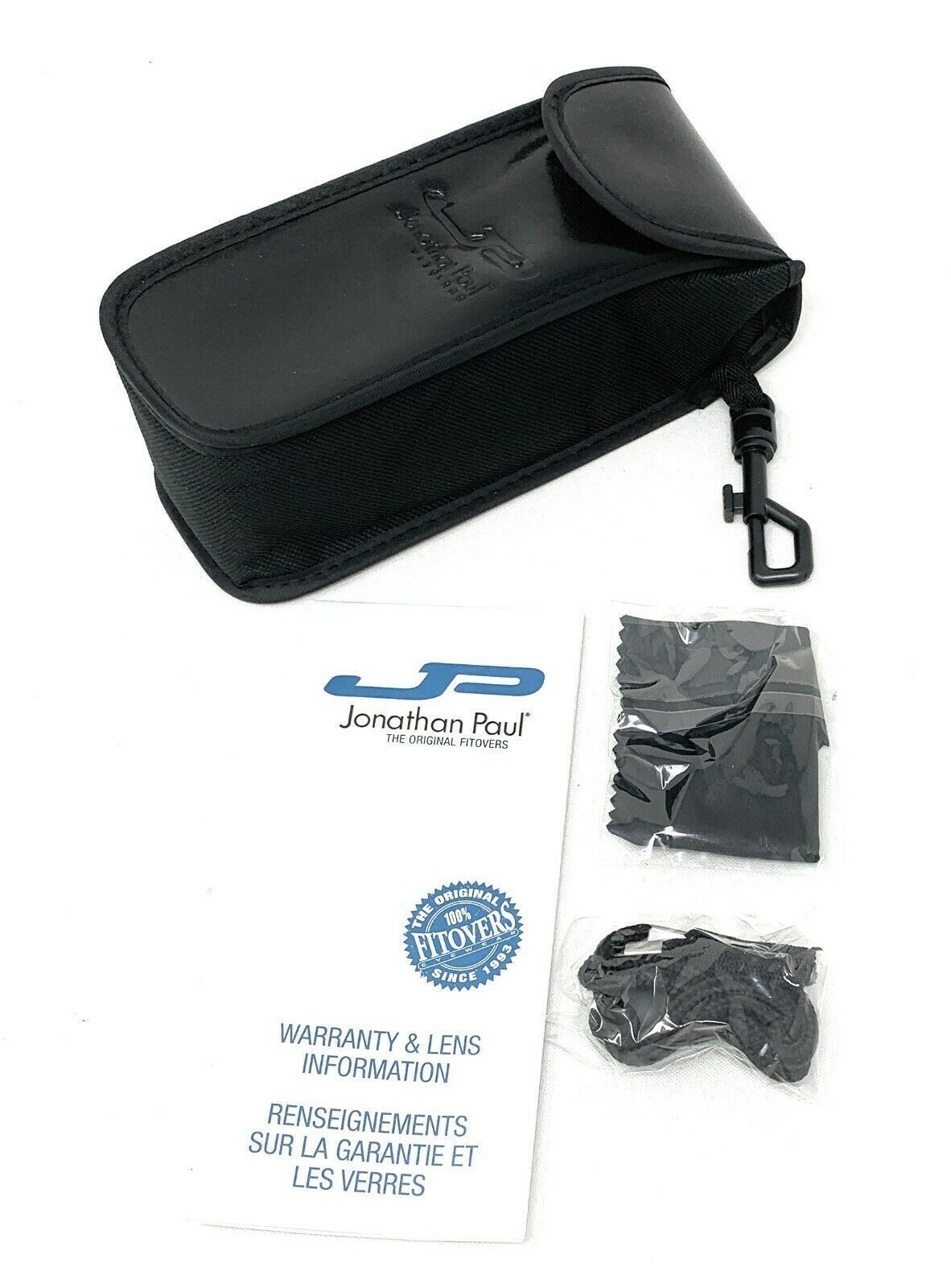 New JONATHAN PAUL Polarized Sunglasses Fit-overs Aria Midnight Black AA001 Large
