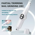 thumbnail image 3 of 2 in 1 New Dog LED  Claw Trimmer Light Fully Waterproof Pet Hair Trimmer LED Display Dog cat pet Nail Grinders, 3 of 6