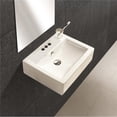 thumbnail image 1 of American Imaginations AI-686 20,25 in. Rectangle Mur Monter Navire Blanc pour 3H4 in. Centre de Forage, 1 of 1