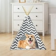 thumbnail image 2 of Pet Teepee Dog House, Cat Tent Bed Shelter Cushion, Breathable Sleeping Bed Nest Warm Kennel Mat Winter Tent, 2 of 8