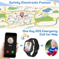 thumbnail image 5 of Eurhowing GPS SmartWatch, 4G Kids Phone Watch with SIM Card, Real-Time Location, SOS, 2 Way Video Call, Voice Chat, HD Touch Screen Camera, Gifts for Boys Girls Age 3-12 (Black), 5 of 9