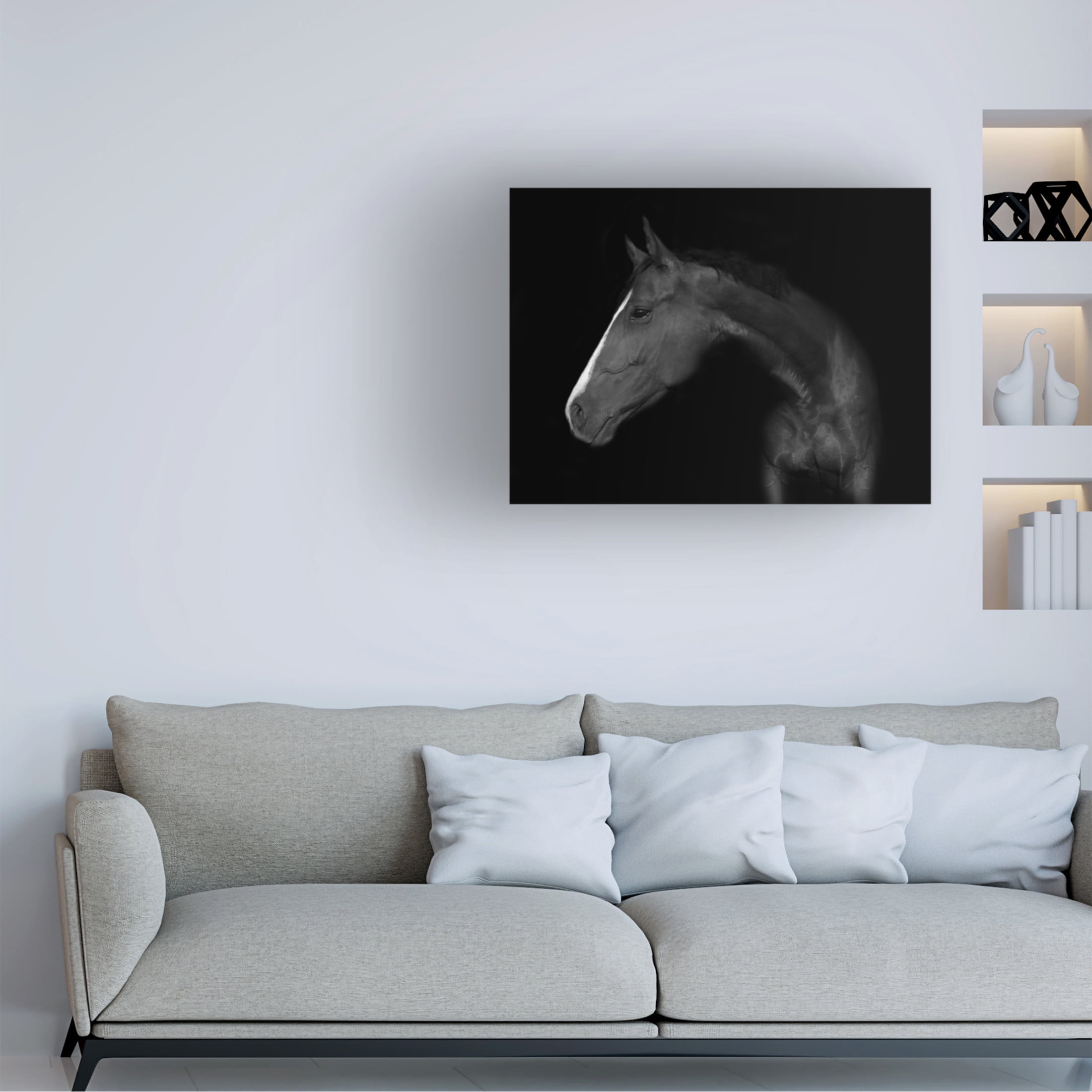 Canvas Wall Art - Wieteke de Kogel 'My Horse' Wall Art for Living Room, Bedroom, or Office D?cor by Trademark Fine Art - 32 x 24 Inches