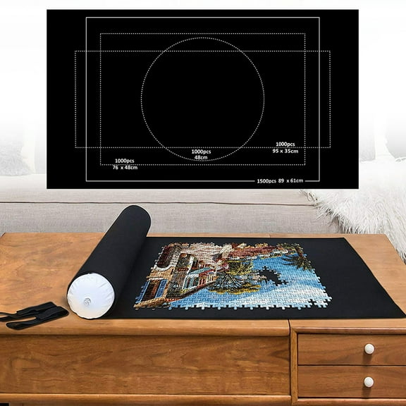 Puzzle Roll Up Mat Puzzle Board Keeper Puzzle Storage for Up to 1500 Pieces