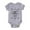 Grey, variant on TIWEKE 12 Month Onesies Girls,Boys Girls Short Sleeve Letter Prints Romper Bodysuits Clothes,Sizes 12-18 Months