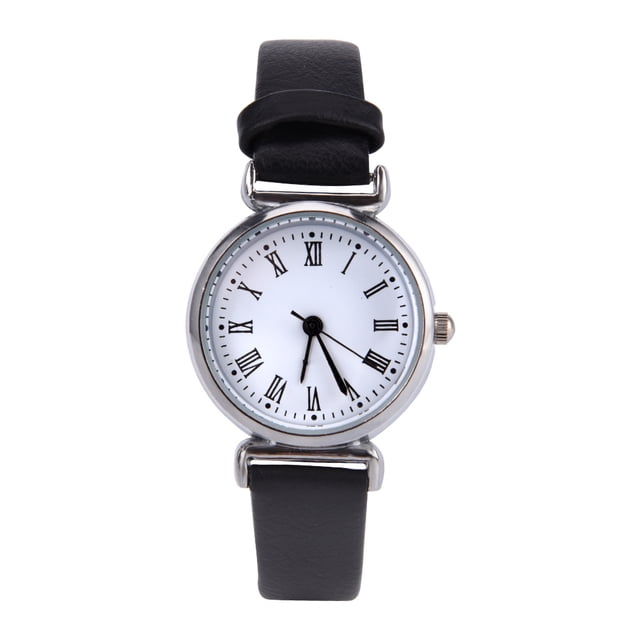 Ccdes Exquise Petite Femme de Mode Simple Robe Montre Rétro en Cuir Mini Montre-Bracelet, Montre Femme, Montre Robe Femme