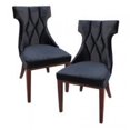 thumbnail image 1 of Ceets Chaises de Salle à Manger Reine&44; Noir - Lot de 2, 1 of 1