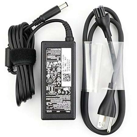 Dell LA65NS2-01 65 watt 100-240V Laptop AC Adapter with Power Cable, Black