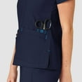 thumbnail image 5 of Wink WonderFLEX Women's Verity V-Neck Scrub Top, Navy, 2X, 5 of 6