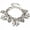 Silver, variant on Retro Elegant 925 Silver Plated Women Fashion Charm Elephant Bracelet Gift-Silver